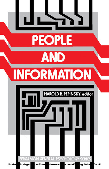 People and Information main product photo