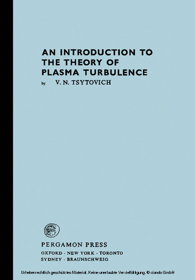 An Introduction to the Theory of Plasma Turbulence main product photo
