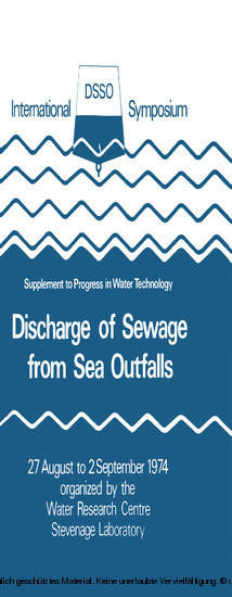 Discharge of Sewage from Sea Outfalls main product photo