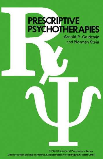 Prescriptive Psychotherapies main product photo