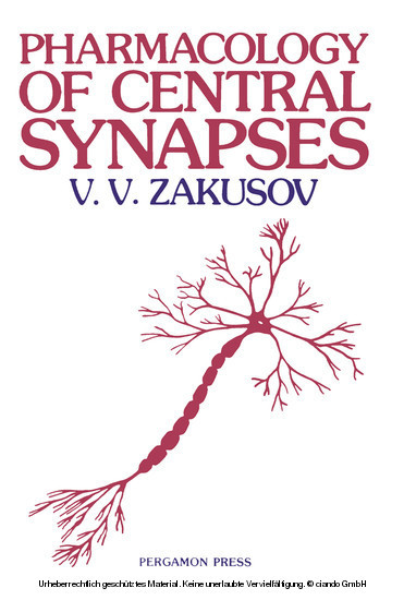 Pharmacology of Central Synapses main product photo