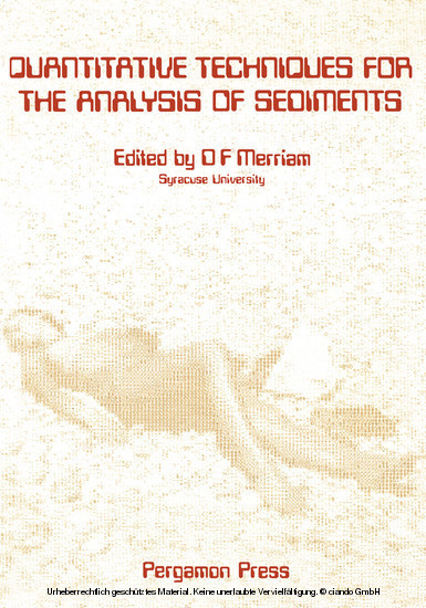 Quantitative Techniques for the Analysis of Sediments main product photo