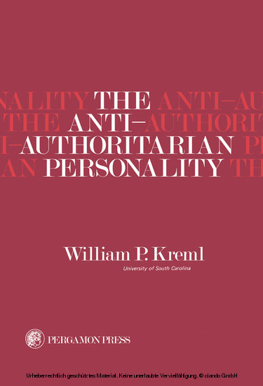 The Anti-Authoritarian Personality main product photo