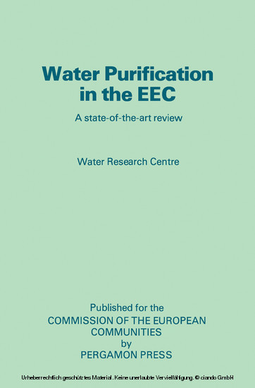 Water Purification in the EEC main product photo