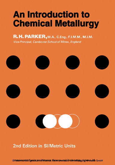 An Introduction to Chemical Metallurgy main product photo