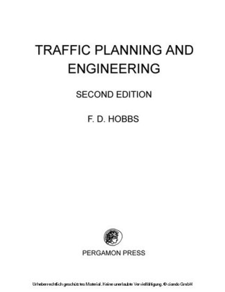 Traffic Planning and Engineering