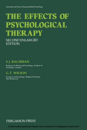 The Effects of Psychological Therapy