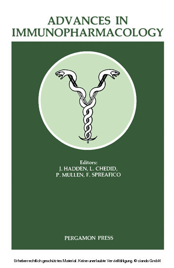Advances in Immunopharmacology main product photo