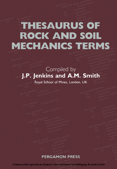 Thesaurus of Rock and Soil Mechanics Terms main product photo