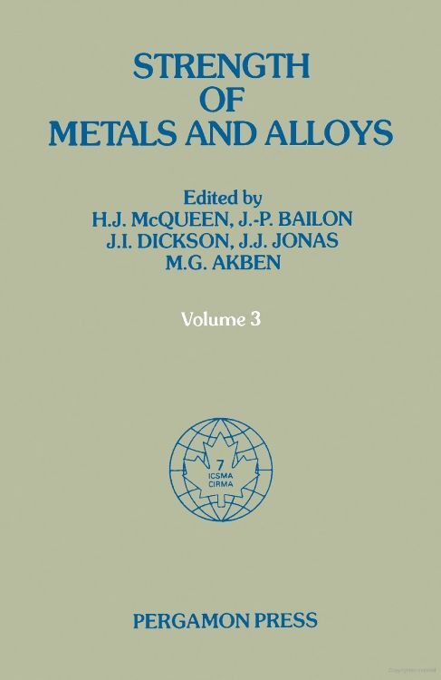 Strength of Metals and Alloys (ICSMA 7) main product photo
