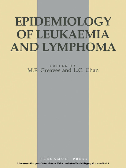 Epidemiology of Leukaemia and Lymphoma main product photo