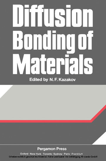 Diffusion Bonding of Materials main product photo