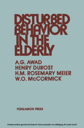 Disturbed Behavior in the Elderly