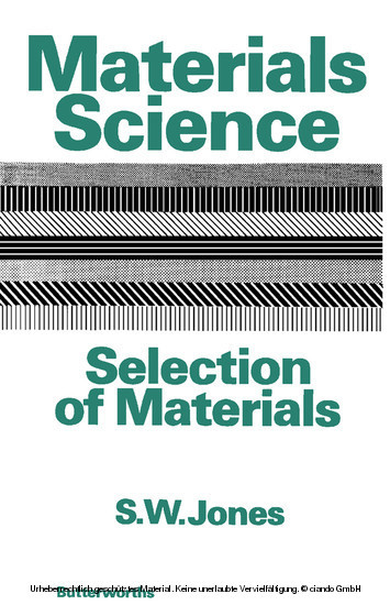 Materials Science-Selection of Materials main product photo
