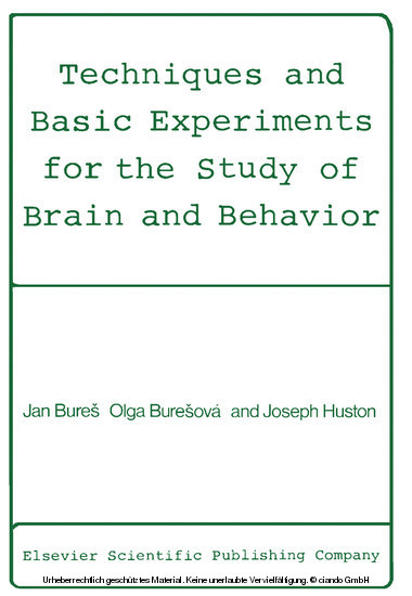 Techniques and Basic Experiments for the Study of Brain and Behavior main product photo