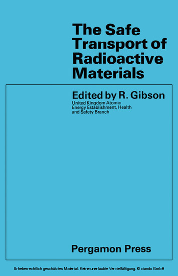 The Safe Transport of Radioactive Materials main product photo
