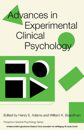 Advances in Experimental Clinical Psychology