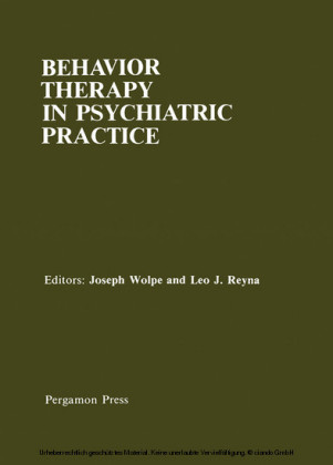 Behavior Therapy in Psychiatric Practice