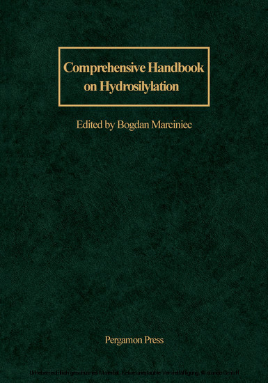 Comprehensive Handbook on Hydrosilylation main product photo