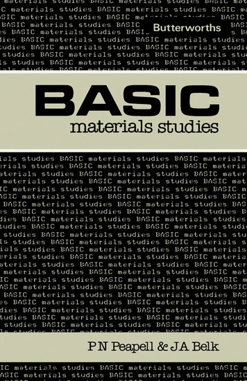 Basic Materials Studies main product photo