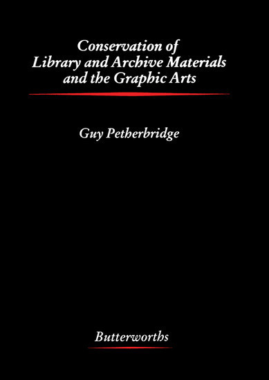 Conservation of Library and Archive Materials and the Graphic Arts main product photo
