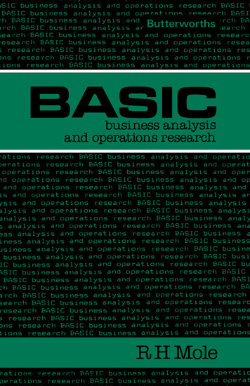 Basic Business Analysis and Operations Research main product photo