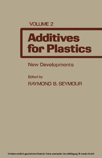 Additives for Plastics main product photo