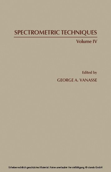 Spectrometric Techniques main product photo