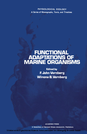 Functional Adaptations of Marine Organisms main product photo