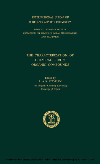 The Characterization of Chemical Purity main product photo