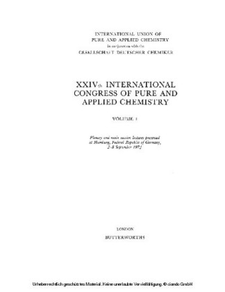 XXIVth International Congress of Pure and Applied Chemistry