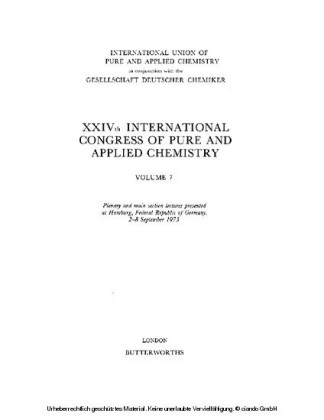 XXIVth International Congress of Pure and Applied Chemistry