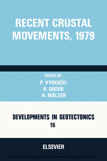 Recent Crustal Movements, 1979 main product photo