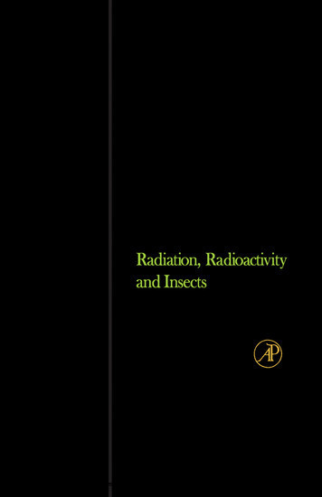Radiation, Radioactivity, and Insects main product photo
