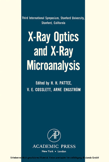 X-Ray Optics and X-Ray Microanalysis main product photo