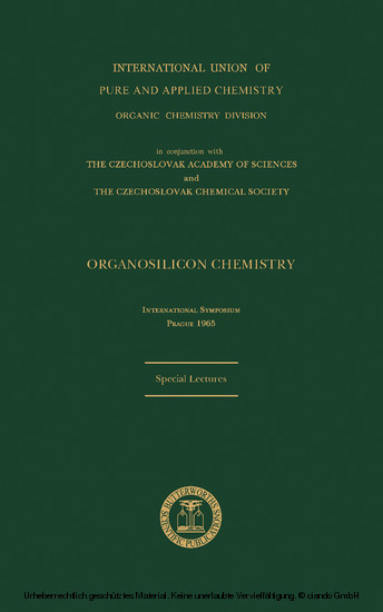 Organosilicon Chemistry main product photo