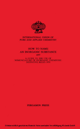 How to Name an Inorganic Substance