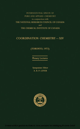 Coordination Chemistry-XIV