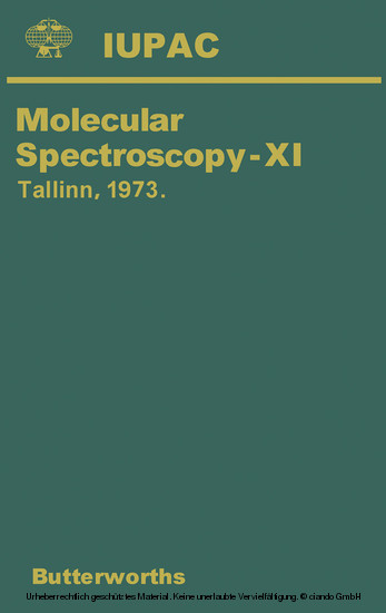 Molecular Spectroscopy-XI main product photo