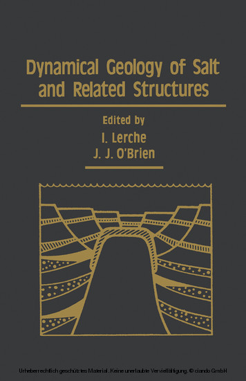 Dynamical Geology of Salt and Related Structures main product photo
