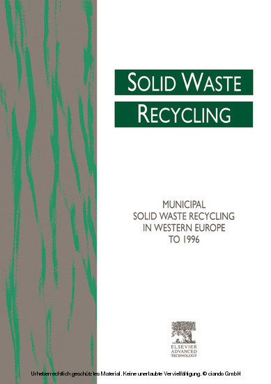Municipal Solid Waste Recycling in Western Europe to 1996 main product photo