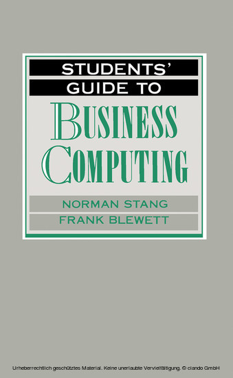 Students' Guide to Business Computing main product photo