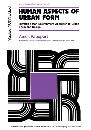 Human Aspects of Urban Form main product photo