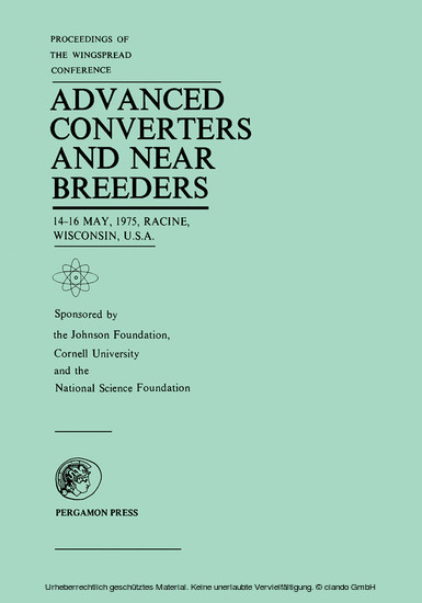 Proceedings of the Wingspread Conference on Advanced Converters and Near Breeders main product photo
