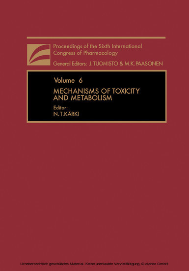 Mechanisms of Toxicity and Metabolism main product photo