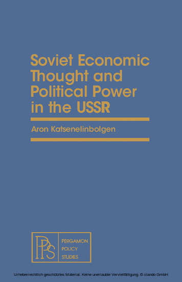 Soviet Economic Thought and Political Power in the USSR main product photo