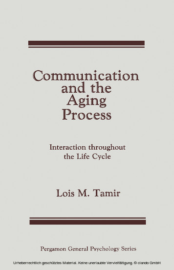 Communication and the Aging Process main product photo