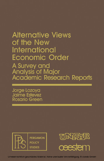 Alternative Views of the New International Economic Order main product photo