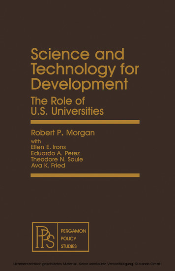 Science and Technology for Development main product photo