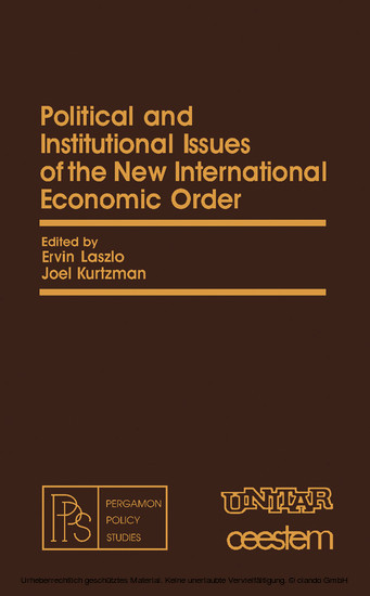 Political and Institutional Issues of the New International Economic Order main product photo